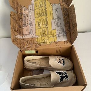 Soludos French bulldog women’s shoes size us 8
